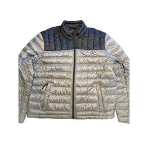 G H Bass & Co. Down Puffer Jacket Gray/Black Size XL